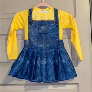 Minions dress for toddler 4/5t